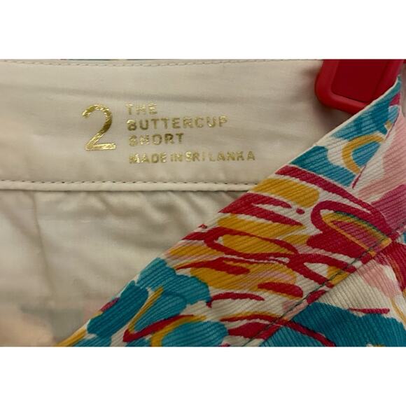 Lilly Pulitzer Buttercup Shorts In Peel and Eat Flamingos, size 2, NWOT - Picture 3 of 3